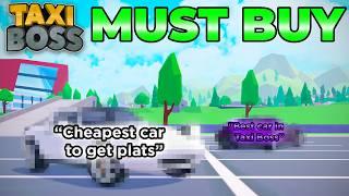 5 Cars you must buy in Taxi Boss (Roblox Taxi Boss)