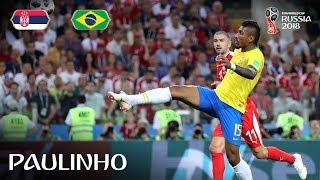 PAULINHO Goal - Serbia v Brazil - MATCH 41