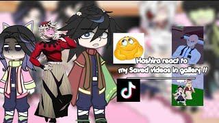 Hashira react to my Saved videos in gallery !! | sanekana, giyushino,obamitsu| rushed :( | failed