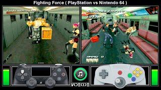 Fighting Force (PlayStation vs Nintendo 64) Gameplay Comparison