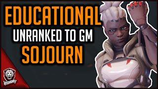 EDUCATIONAL UNRANKED TO GM SOJOURN (75% WINRATE) - Overwatch 2 Guide