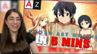 Sword Art Online in 5 Minutes REACTION