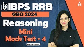 IBPS RRB GBO 2024 | Reasoning Mini Mock Test #4 | By Sona Sharma