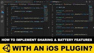 Unity3d iOS Plugins - Unity3d To iOS Bridge With Sharing and Battery information features