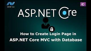 How to Create Login Page in ASP.NET Core MVC with Database