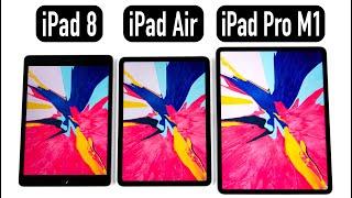 iPad 8 (2020) vs iPad Air 4 (2020) vs iPad Pro M1 (2021) - Der ultimative Vergleich!