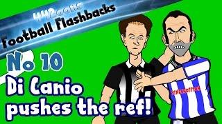 Paolo Di Canio pushes the ref! Football Flashback No10 (Paul Alcock Parody funny cartoon)