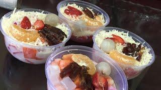 Resep Cara Membuat Salad Buah Segar | HOW To make Fruit Salad Yummy And Tasty