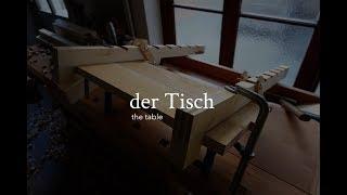 der Tisch (9) Verleimen der Tischplatte