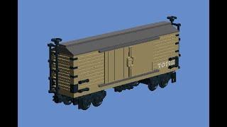 How To Build A Lego Western Train Tan Boxcar (Toy Story 3)