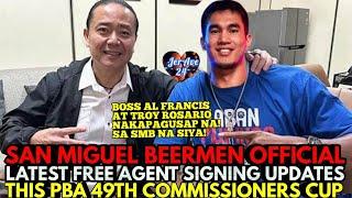 SAN MIGUEL BEERMEN OFFICIAL & LATEST FREE AGENT SIGNING UPDATES THIS PBA 49TH COMMISSIONERS CUP