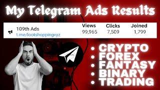 Telegram Ads Setup Shocking Results for Trading, Crypto, Forex, Binary, Fantasy & Shopping Channels