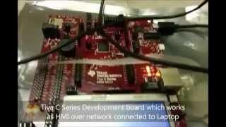 Basic HMI using Touchscreen over network using Tiva C Series Development board