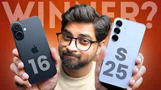 Samsung S25 Vs iPhone 16 Which is the COMPACT KING?