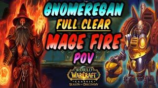 Gnomeregan Raid Full Clear | Mage Fire POV | WOW Classic | Season of Discovery