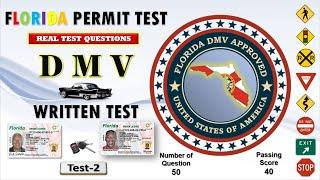 Florida DMV Written Test 2023 (50 Questions with Explained Answers) - Test#2