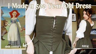 I Made a 500 year old dress (Again) - 16th Century Kirtle Vlog