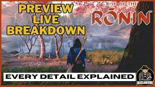 LIVE - Preview breakdown Rise of the Ronin  #riseoftheronin #PS5 ライズオブローニン