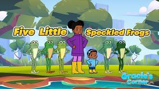 Five Little Speckled Frogs | Counting with Gracie’s Corner | Nursery Rhymes + Kids Songs