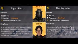 The Division 2 - Throwback projects: The Recruiter/Agent Kelso (i love/i hate hunters)