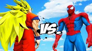 GOKU VS SPIDERMAN MUSCLE - EPIC BATTLE