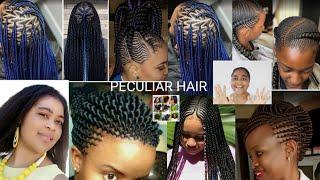 2021Beautiful and unique cornrows hair styles #braided hairstyle #African hairstyles