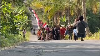 KARNAVAL PENGIBARAN BENDERA MERAH PUTIH SEPANJANG 100 M SPESIAL HUT RI KE 78 MAGELANG  #agustusan