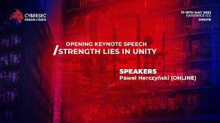 Keynote Welcome Speech: Paweł Herczyński #CS22_EXPO