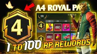 A4 ROYAL PASS // 1 TO 100 RP //ACE 4 ROYAL PASS PUBG MOBILE/BGMI  ( A3 ROYAL PASS )