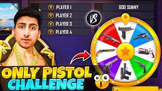 Only Pistol ChallengeIn Gun Wheel 1 Vs 4 - Free Fire India