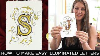 How to Make Easy Illuminated Letters (Includes Free Printable)