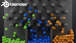 Self Sorting Marbles (Blender Rigid Body Tutorial)