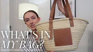 What’s In My Loewe Basket Bag? | Loewe Medium Basket Bag Review.