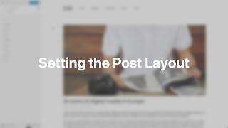 Setting the Post Layout | YOOtheme Documentation (WordPress)