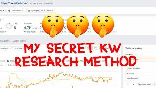  UR WELCOME! My keyword research method to rank DR 0 niche sites - NO BACKLINKS