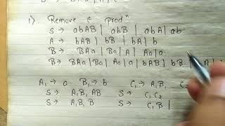 CFG to CNF Conversion