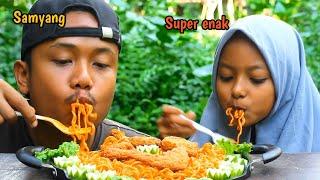 Menu Hari Ini Mukbang Mie Samyang Terpedas, Bersama Zahra Lagi, Mukbang indonesia