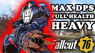 Max DPS Full Health Heavy Gunner - Powered by Nuka & Coffee - Fallout 76