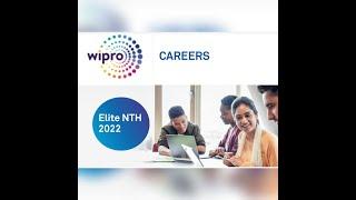 Wipro Careers Elite National Talent Hunt NTH 2022 Last Date 20 September 2021 #Wiprojobs #itjobs #it