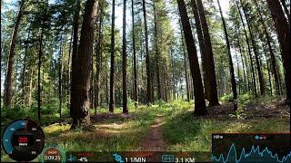 70 minute Trail Bike Virtual Cycling Workout Garmin 4K Video