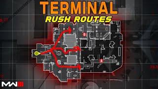 Modern Warfare 3 BEST Search and Destroy Rush Routes on TERMINAL! (MW3 SnD Tips)
