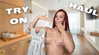 Sheer Clothing Try-On Haul 2024 | See-Through Fashion Show by Ketty