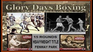 Glory Days Boxing-Card & Dice - Rocky Marciano vs John L Sullivan World Heavyweight Title 15 Rounds