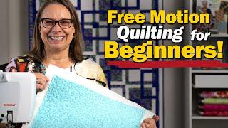 3 EASY Free Motion Quilting Designs  - Complete Beginners Guide!