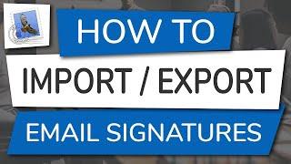 How to Import, Export or Copy Email Signatures from Apple Mail