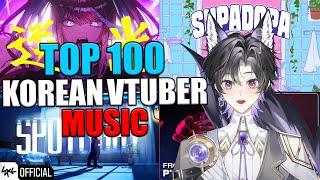 Top 100 Korean Vtuber Music Reaction! ( ISEGYE IDOL 이세계 아이돌 , STELLIVE 스텔라이브 , etc!) 서부 반응