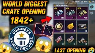 1842 + Crate Opening | Last Crate Opening after BGMI Ban 
