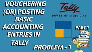 Tally Tutorials In Telugu Part-1 (Voucher or Posting-Basic Accounting Entries In Tally )