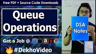 C Code For Circular Queue & Operations on Circular Queue in Hindi