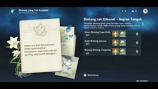 meteor shard | bintang tak dikenal | bagian tengah | sinar bintang cape oath | genshin impact indo